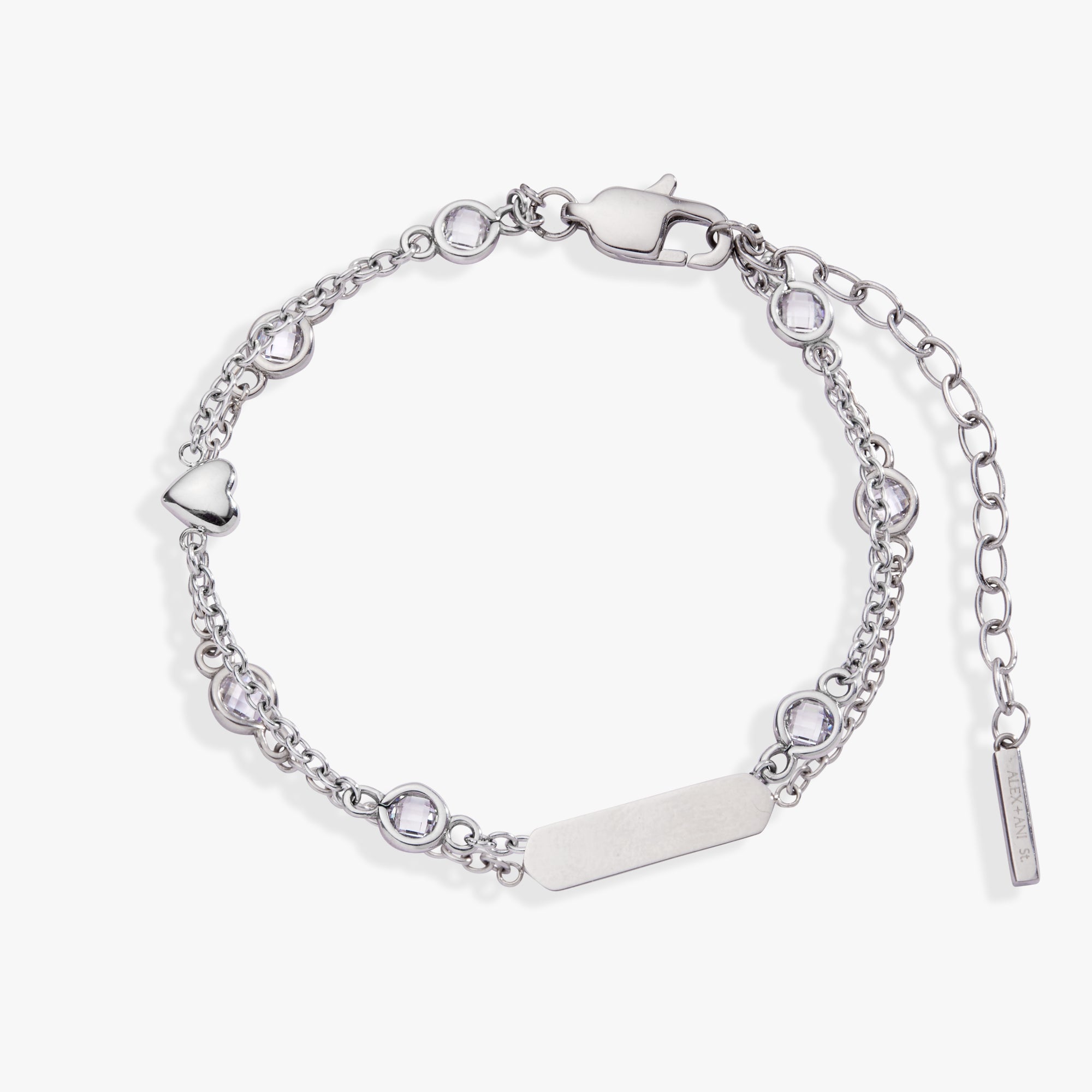 Heart Chain Double Strand Bracelet