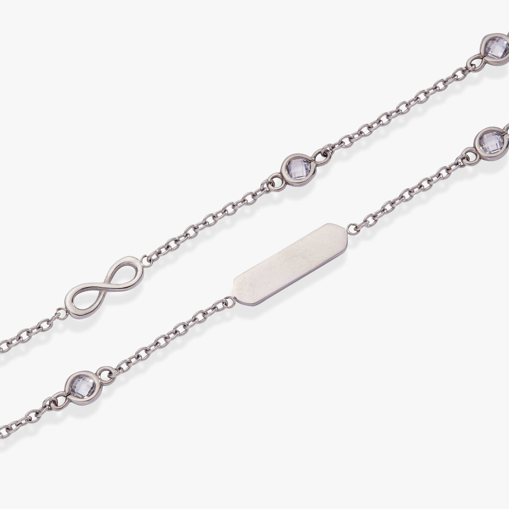 Infinity Chain Double Strand Bracelet